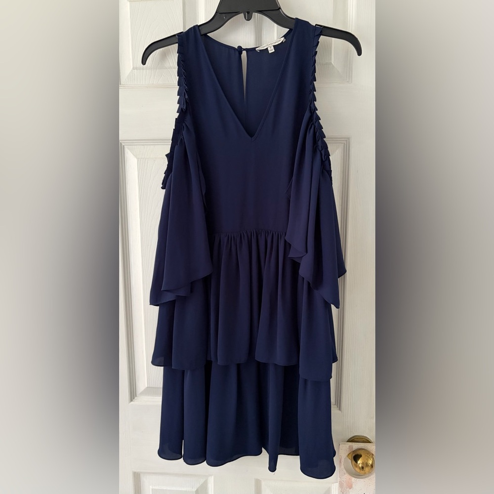 Rebecca Minkoff Deep Blue Cold Shoulder Dress